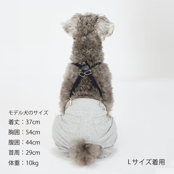 NEW マンダリンブラザーズ サスペンダーパンツ スウェットパンツ 本革 背あて レイヤードスタイル ドッグウェア 冬 男の子 女の子 おしゃれ MANDARINE BROTHERS