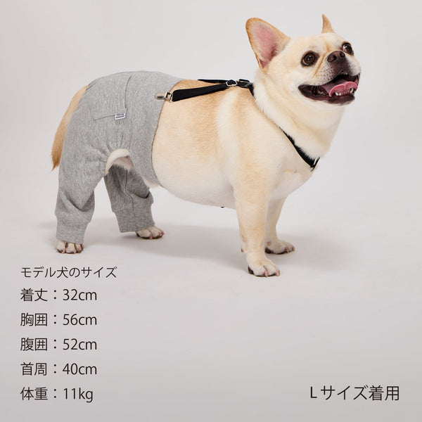 NEW マンダリンブラザーズ サスペンダーパンツ スウェットパンツ 本革 背あて レイヤードスタイル ドッグウェア 冬 男の子 女の子 おしゃれ MANDARINE BROTHERS