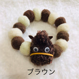 ウィズワン 2026 午年 ボンボンチョーカー 馬 ポンポンチョーカー ハンドメイド アクセサリー イベント 男の子 女の子 おしゃれ with WaN
