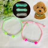 ウィズワン お名前入り うちの子光るチョーカー ハンドメイド  愛犬のお名前入り 手作り 犬 猫 男の子 女の子 おしゃれ with WaN