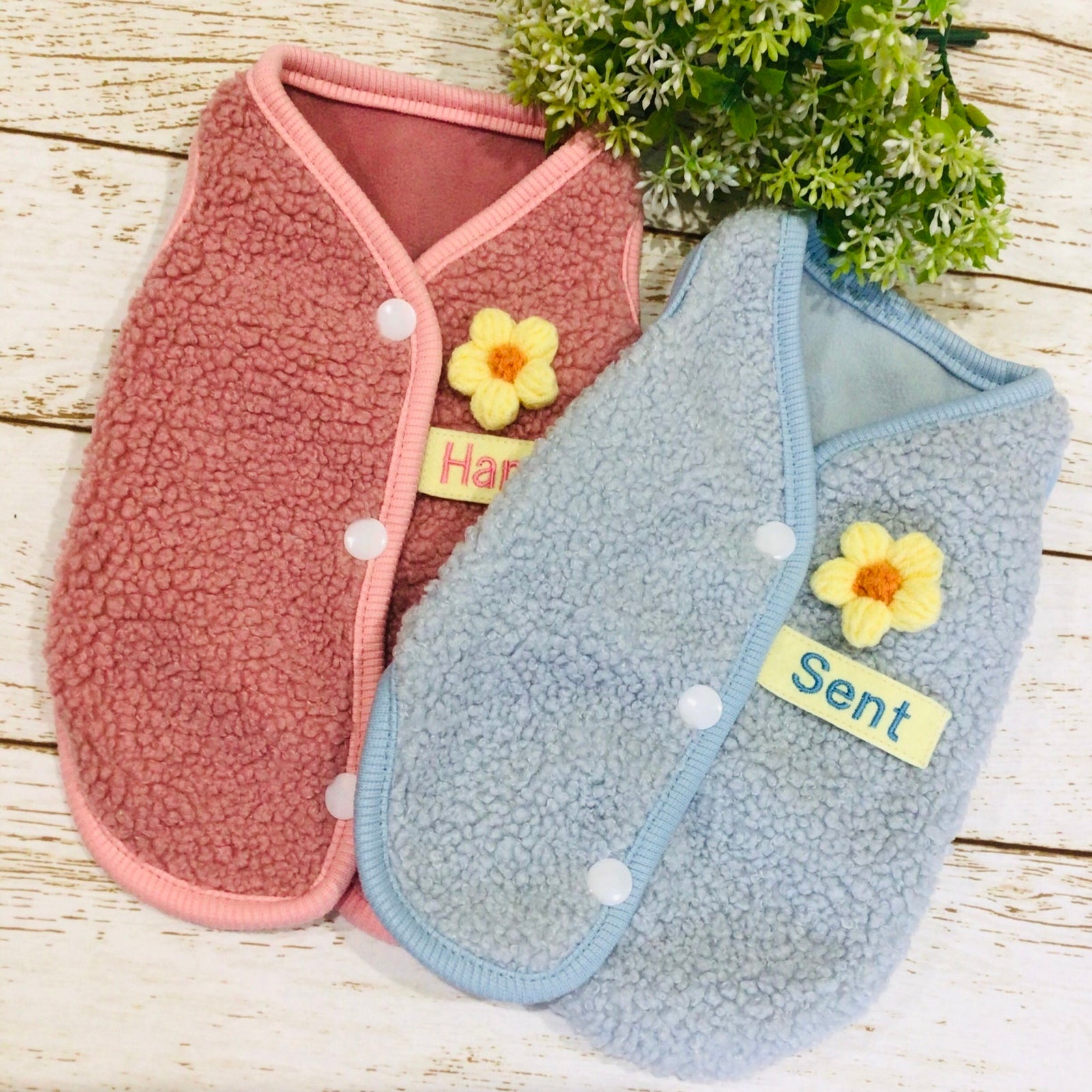 ウィズワン うちの子 名前入り ボアベスト 背中開き あたたかい ハンドメイド 犬 猫 男の子 女の子 おしゃれ with WaN サブ画像
