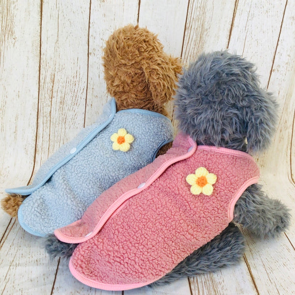 ウィズワン うちの子 名前入り ボアベスト 背中開き あたたかい ハンドメイド 犬 猫 男の子 女の子 おしゃれ with WaN
