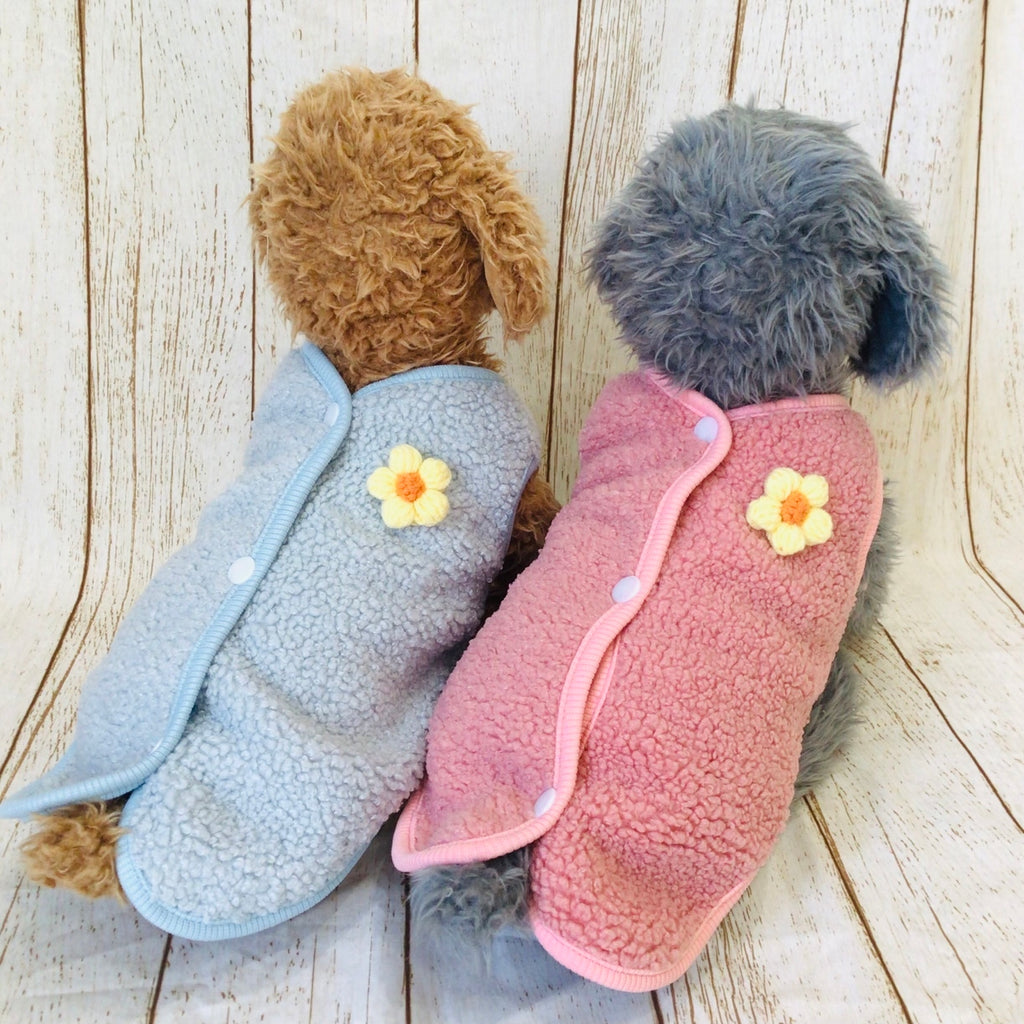 ウィズワン うちの子 名前入り ボアベスト 背中開き あたたかい ハンドメイド 犬 猫 男の子 女の子 おしゃれ with WaN