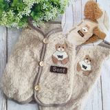 ウィズワン 愛犬のお名前入り シャギーベスト 犬服 防寒 かわいい くま テディベア 男の子 女の子 おしゃれ with WaN