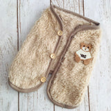 ウィズワン 愛犬のお名前入り シャギーベスト 犬服 防寒 かわいい くま テディベア 男の子 女の子 おしゃれ with WaN