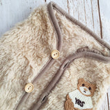 ウィズワン 愛犬のお名前入り シャギーベスト 犬服 防寒 かわいい くま テディベア 男の子 女の子 おしゃれ with WaN