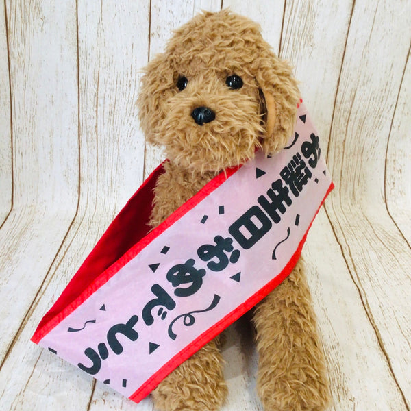 ウィズワン 襷 たすき タスキ タペストリー イベント 誕生日 コスチューム ハンドメイド 犬服 男の子 女の子 おしゃれ with WaN