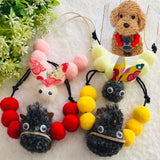 ウィズワン アニマル ボンボンチョーカー うさぎ うま 動物 イースター ハンドメイドイベント 男の子 女の子 おしゃれ with WaN