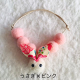 ウィズワン うさぎ ボンボンチョーカー うさぎ 動物 イースター ハンドメイドイベント 男の子 女の子 おしゃれ with WaN