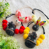 ウィズワン アニマル ボンボンチョーカー うさぎ うま 動物 イースター ハンドメイドイベント 男の子 女の子 おしゃれ with WaN