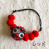 ウィズワン モンスター ボンボンチョーカー モンスター ポンポン おばけ ハロウィン ハンドメイドイベント 男の子 女の子 おしゃれ with WaN