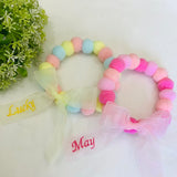 ウィズワン お名前入り うちの子 ボンボンチョーカー ぽんぽん アクセサリー 愛犬のお名前入り ハンドメイド 手作り 犬 猫 男の子 女の子 おしゃれ with WaN