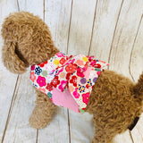 ウィズワン 保冷剤を入れるポケット付き ひんやり浴衣 祭 花火 犬の服 クール 介護 ハンドメイド 犬服 男の子 女の子 おしゃれ with WaN