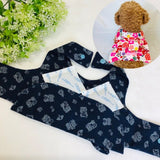 ウィズワン 保冷剤を入れるポケット付き ひんやり浴衣 祭 花火 犬の服 クール 介護 ハンドメイド 犬服 男の子 女の子 おしゃれ with WaN