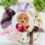 ウィズワン お名前入り うちの子スタイ つけ襟 ビブ アクセサリー 愛犬のお名前入り ハンドメイド 手作り 犬 猫 男の子 女の子 おしゃれ with WaN