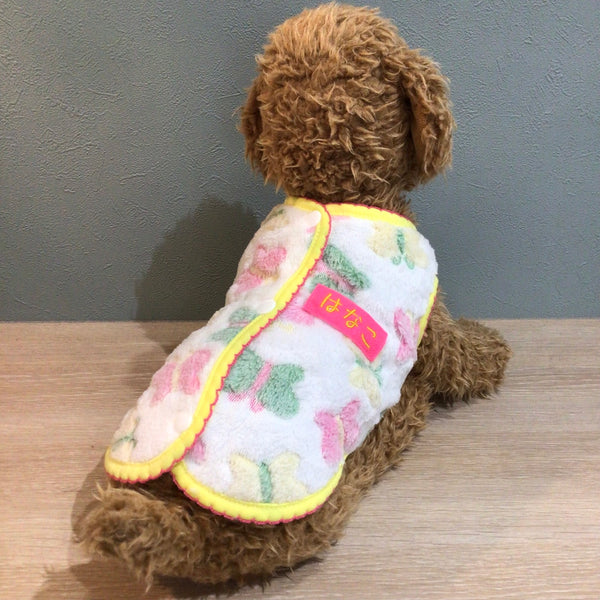 ウィズワン うちの子 名前入り フリースベスト 背中開き あたたかい ハンドメイド 犬 猫 男の子 女の子 おしゃれ with WaN