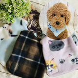 ウィズワン パジャマ 着る毛布 ベスト リバーシブル らくらく ハンドメイド 秋冬 犬服 男の子 女の子 おしゃれ with WaN