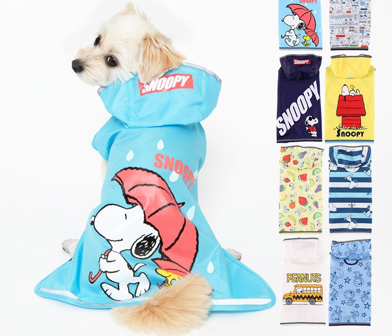 スヌーピー レインコート レインスーツ かっぱ 雨 雪 ピーナッツ 犬服 男の子 女の子 おしゃれ PEANUTS SNOOPY メイン画像